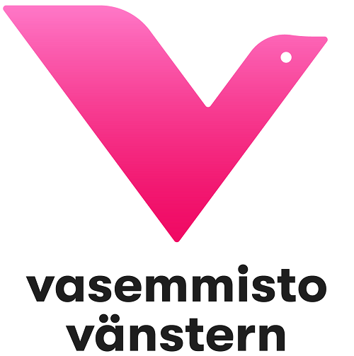 Vasemmistoliiton logo.